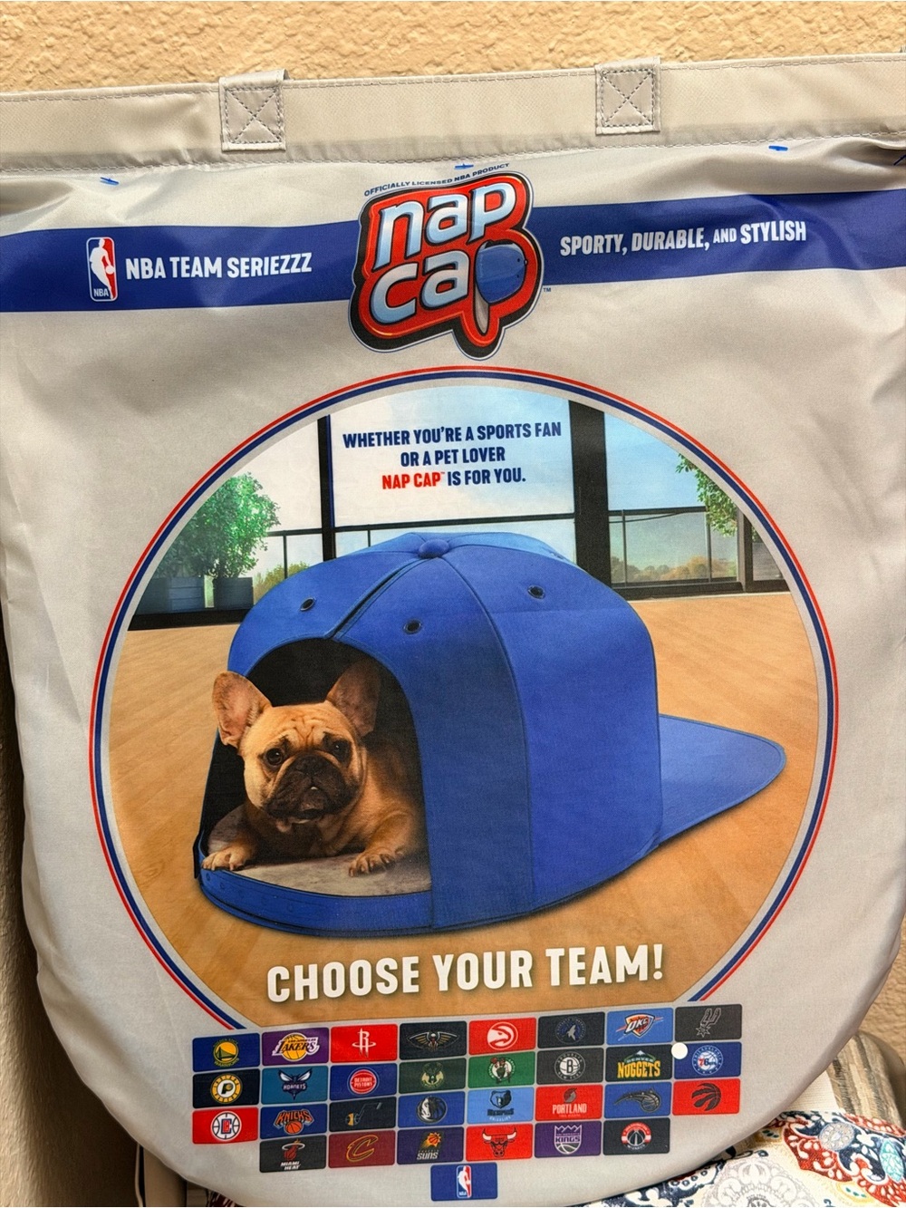 New 76ers Nap Cap NBA Team Branded Indoor Pet House / Pet Bed.